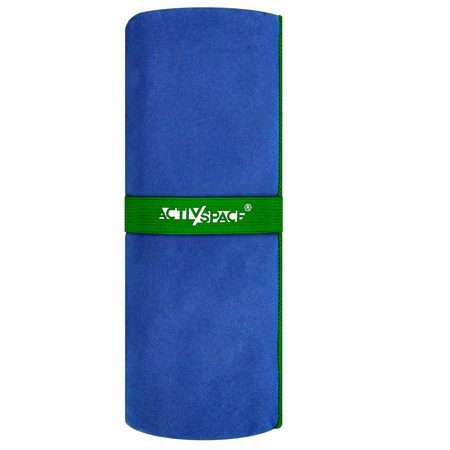 Ręcznik szybkoschnący z mikrofibry 180x90cm duży - blue + green