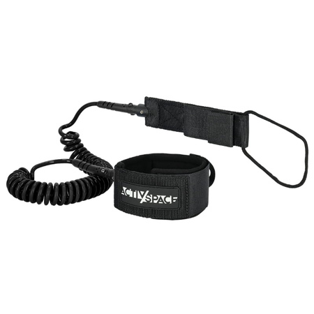 Linka bezpieczeństwa leash do deski SUP smycz 3m - black