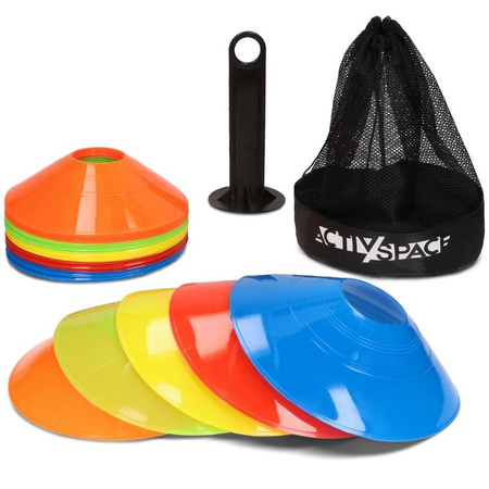 Pachołki Treningowe Elastyczne Talerzyki Grzybki 50szt