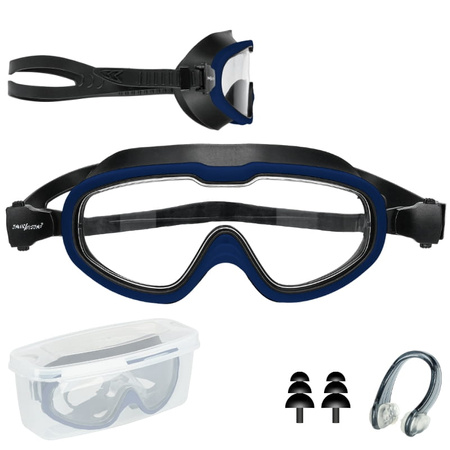 Okulary pływackie na basen gogle do pływania ANTI-FOG - blue