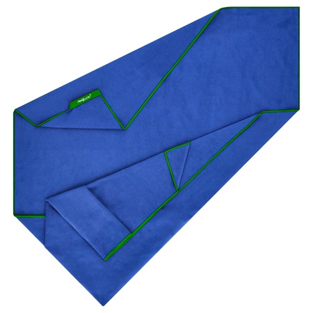 Ręcznik szybkoschnący z mikrofibry 180x90cm duży - blue + green