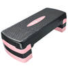 Stepper do ćwiczeń fitness aerobiku 3 stopnie - modułowy - pink