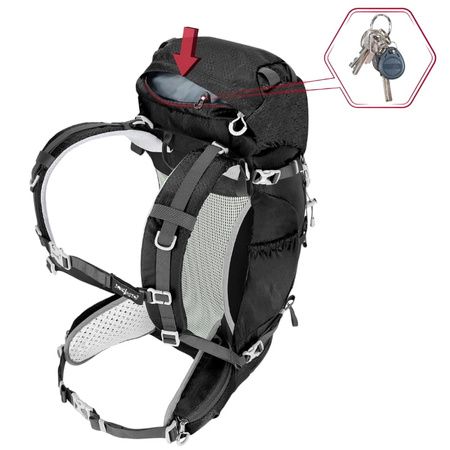 Plecak turystyczny trekkingowy 40l – black P06