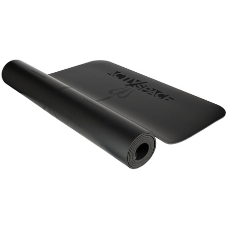Mata PU antypoślizgowa do ćwiczeń jogi duża karimata – BLACK