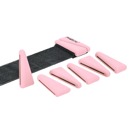 Obciążniki na kostki nadgarstki do ćwiczeń regulowane 2x 0,90 kg – pink