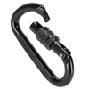 Karabińczyk stalowy z blokadą karabinek szekla 10cm cr40 – black K03