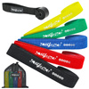 Zestaw 5 gum materiałowych do podciągania crossfit - power band 