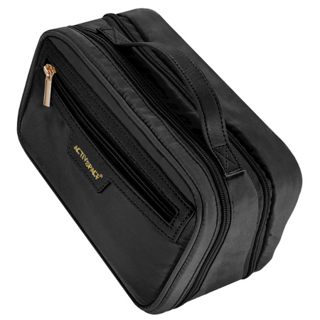 Kosmetyczka podróżna kuferek organizer na kosmetyki – black