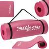 Gruba mata do ćwiczeń NBR 1,5 cm - pink
