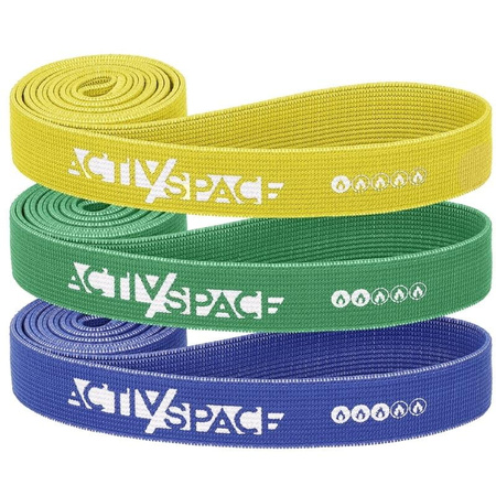 Zestaw 3 gum materiałowych do podciągania crossfit - power band