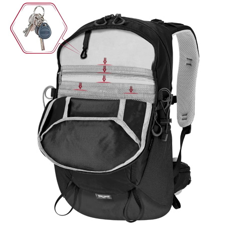 Plecak turystyczny trekkingowy 22l w góry – black P01