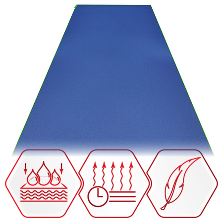 Ręcznik szybkoschnący z mikrofibry 180x90cm duży - blue + green