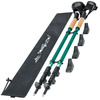 Kije nordic walking kijki składane regulowane do chodzenia teleskopowe – green K09