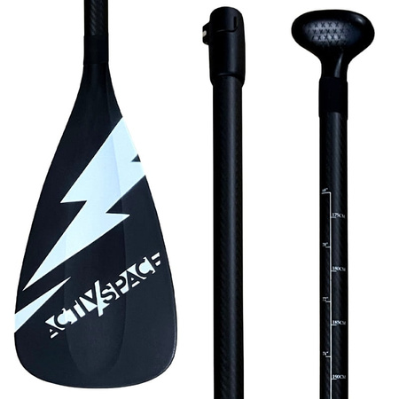 Składane wiosło do deski SUP regulowane Carbon