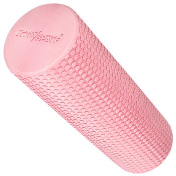 Roller wałek EVA do masażu pleców ciała z wypustkami 45 cm - pink