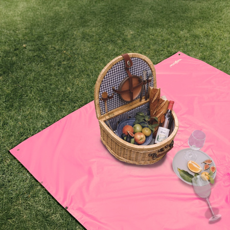 Peleryna przeciwdeszczowa ponczo z kapturem na deszcz wodoodporne – pink