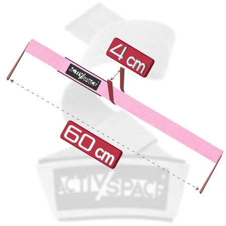 Paski treningowe do martwego ciągu poprawiające chwyt 2 szt - pink