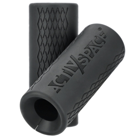 Nakładki na gryf sztangę drążek FAT GRIP 2 szt - black