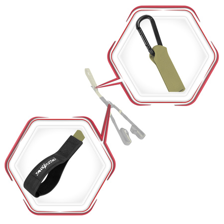 Taśmy crossfit pasy treningowe do ćwiczeń - zestaw green