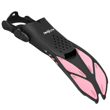 Płetwy do pływania nurkowania regulowane 37/42 - pink