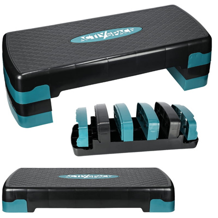 Stepper do ćwiczeń fitness aerobiku 3 stopnie - modułowy