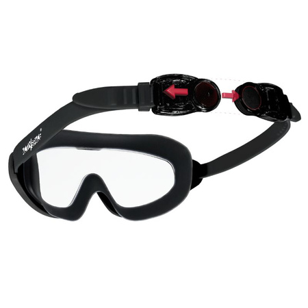 Okulary pływackie na basen gogle do pływania ANTI-FOG - black