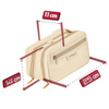 Kosmetyczka podróżna kuferek organizer na kosmetyki – beige