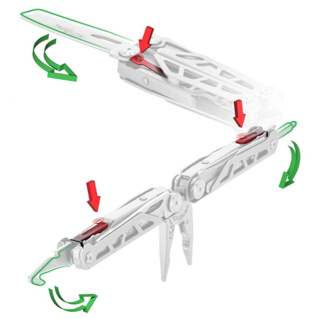 Multitool narzędzie wielofunkcyjne zestaw 14w1 + etui