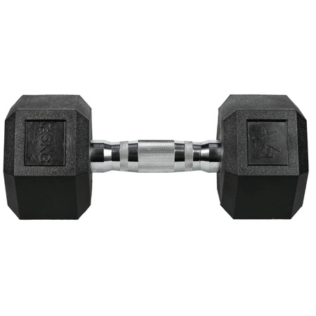 Hantle stalowe HEX pokryte gumą - 7,5 kg (1 sztuka)