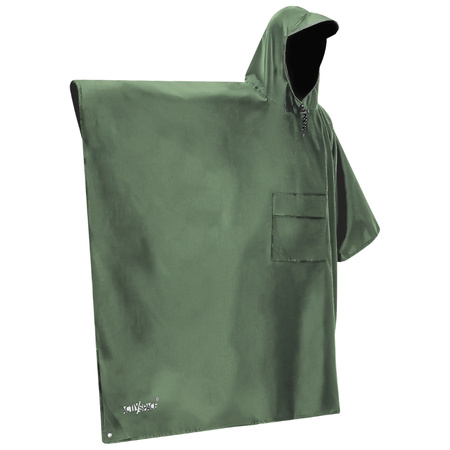 Peleryna przeciwdeszczowa ponczo z kapturem na deszcz wodoodporne – green