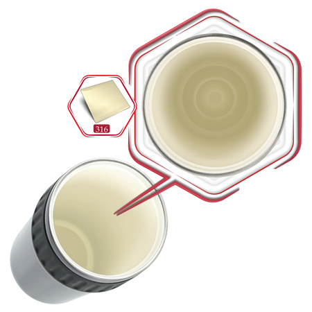 Kubek termiczny ze słomką ustnikiem szczelny premium 630ml - dark grey