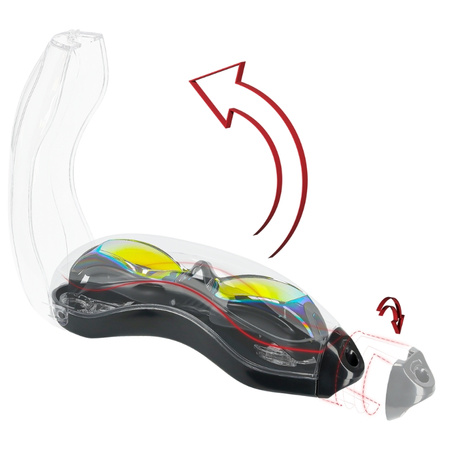 Okulary pływackie do pływania na basen ANTI-FOG +UV - OP02