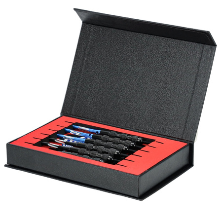 Zestaw 6 rzutek lotki do gry dart sizalowy - profesjonalny + etui