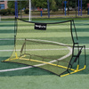 Trenażer piłkarski rebounder dwustronny 220x110cm – zestaw
