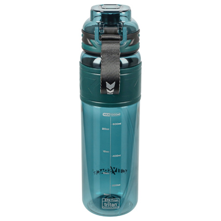 Butelka na wodę tritan 1000ml bidon z miarką – green