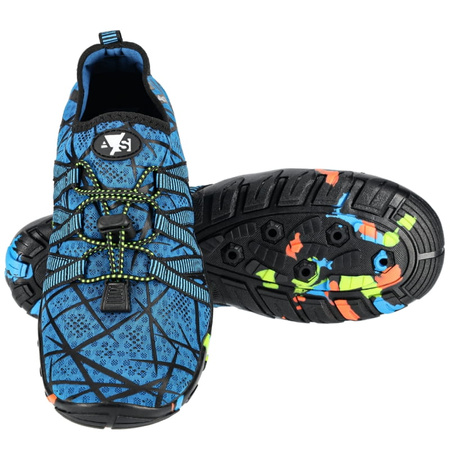 Buty do wody pływania wodne na jeżowce plaże sportowe - blue B04