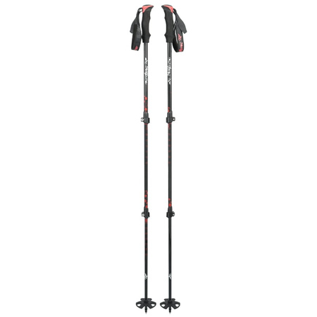 Kijki trekkingowe regulowane red - Standard K02