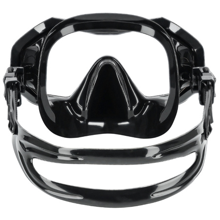 Maska i fajka do nurkowania zestaw do snorkelingu – black - MF02