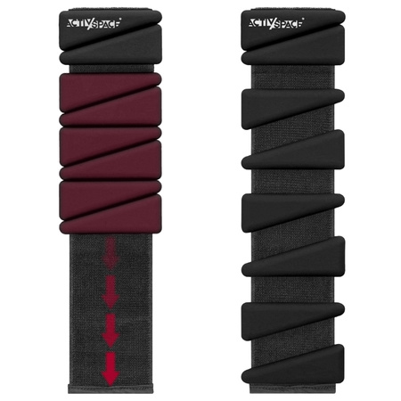 Obciążniki na kostki nadgarstki do ćwiczeń regulowane 2x 0,90 kg – black