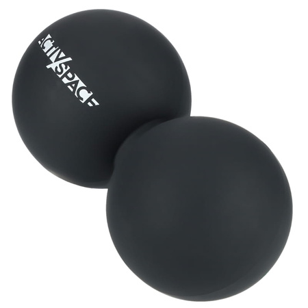 Podwójna piłka lacrosse double ball do masażu - black