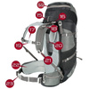 Plecak turystyczny trekkingowy 60l – grey P09