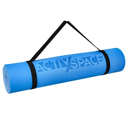 Mata TPE do ćwiczeń fitness jogi karimata - blue - 0,6cm
