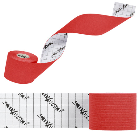 Taśma do tapingu kinezjologiczna tape premium - red 
