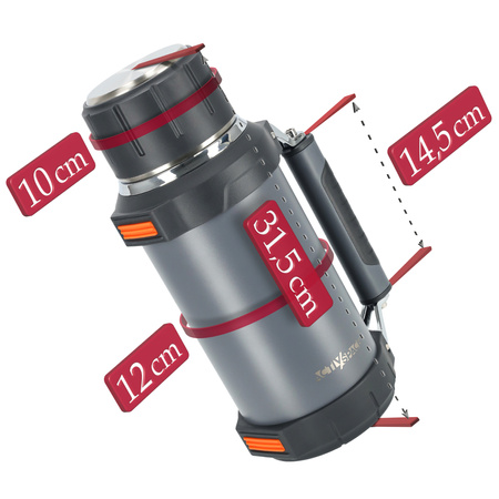 Termos turystyczny do kawy herbaty 2 litry premium