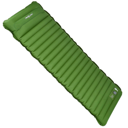 Materac dmuchany turystyczny samopompujący ultralekki 190x70x10cm – Green