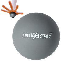 Silikonowa piłka do masażu lacrosse ball - grey