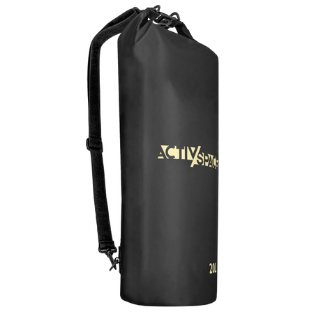 Worek wodoodporny plecak żeglarski wodoszczelny 20l - black