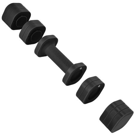 Hantle ciężarki regulowane hantelki do ćwiczeń 4w1 – black