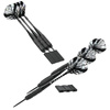 Zestaw 6 rzutek lotki do gry dart sizalowy - profesjonalny - SILVER