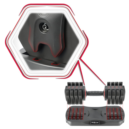 Hantel regulowany do ćwiczeń 10kg – premium